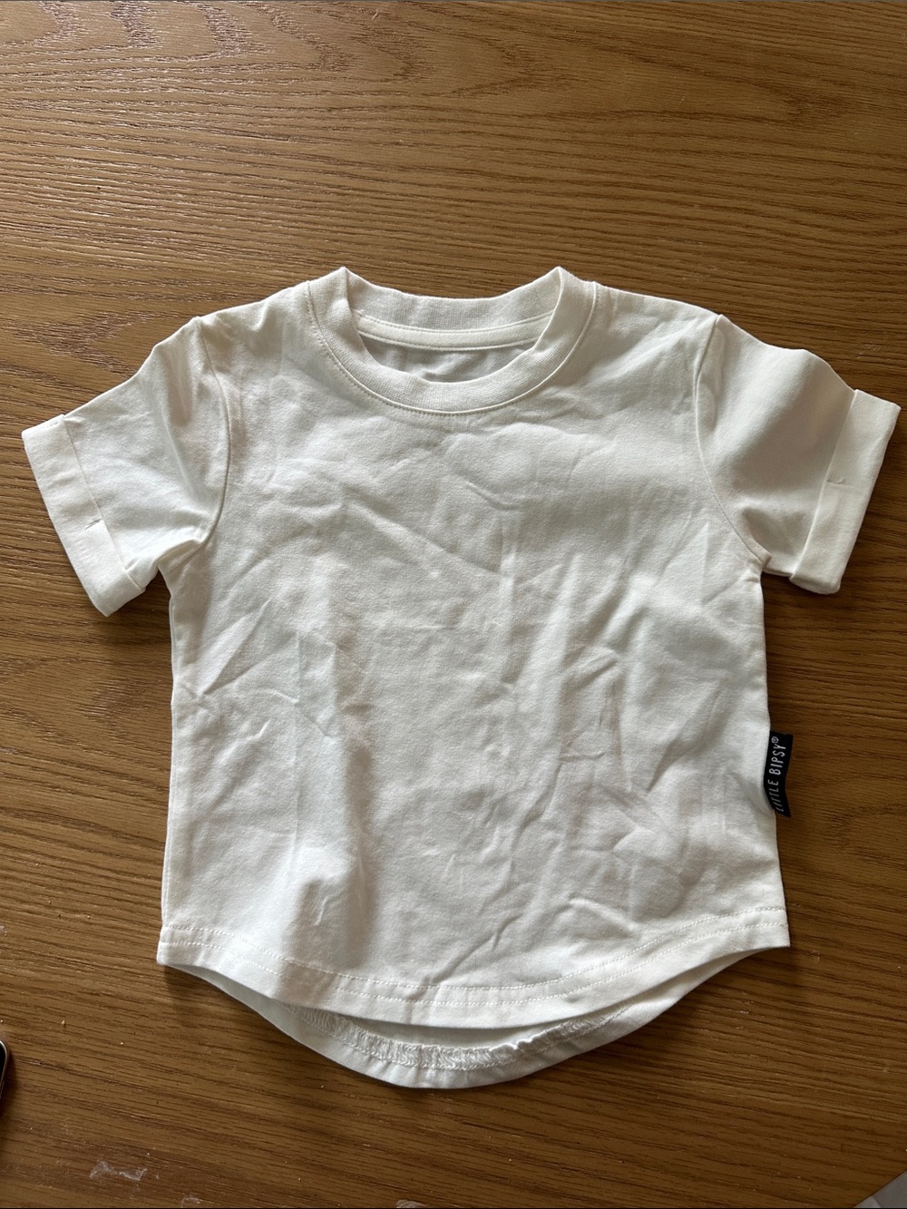 Little Bipsy white baby  Short Sleeve Crewneck Tee